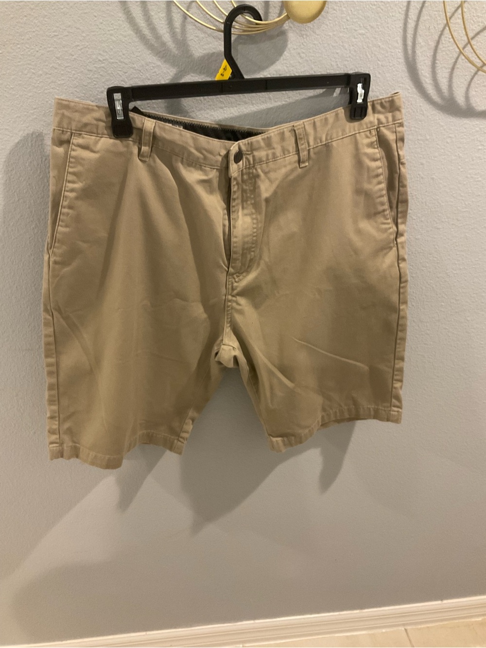 Volcom Men's Flat Front Khaki Shorts